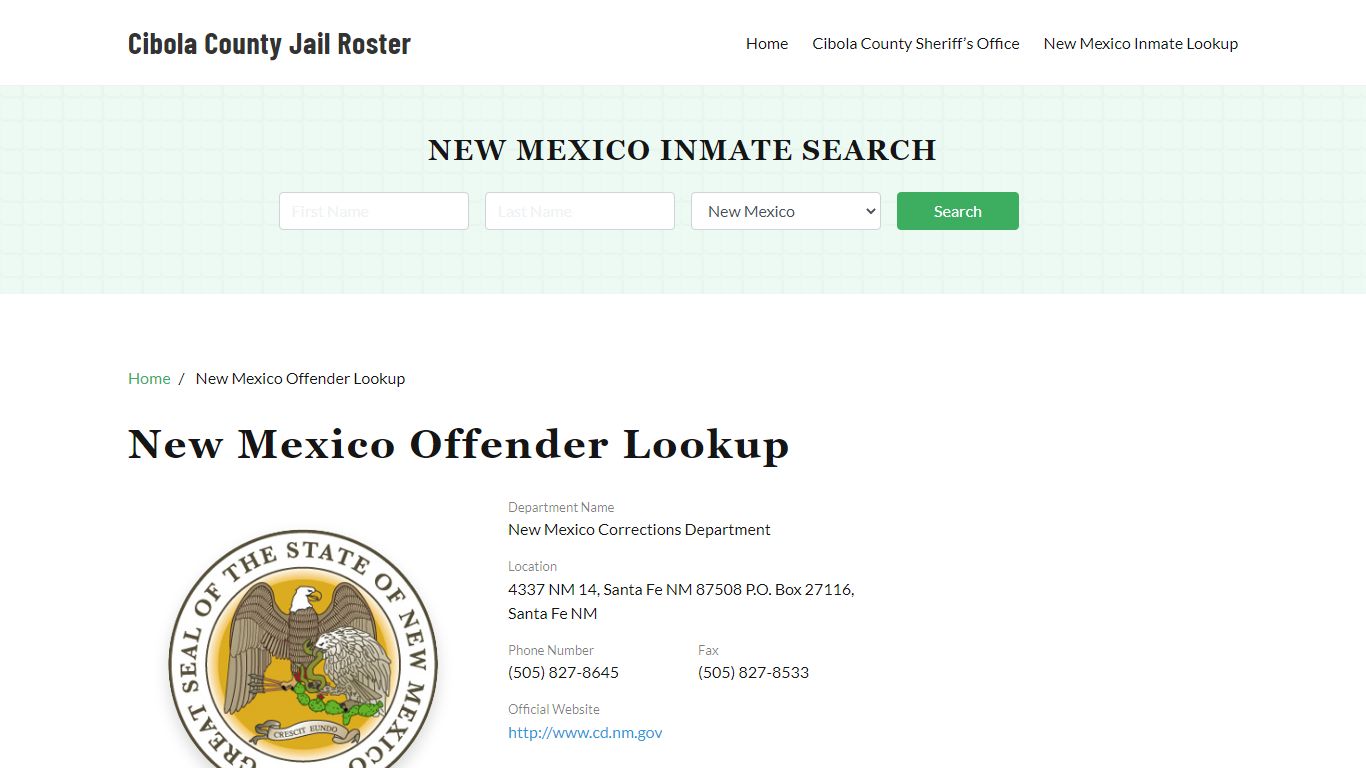 New Mexico Inmate Search, Jail Rosters