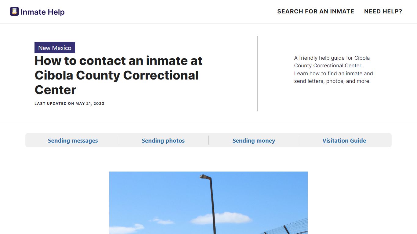 How to contact an inmate at Cibola County Correctional Center